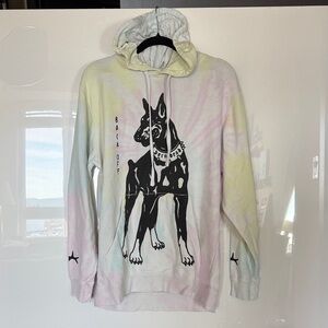 Dog Graphic Hoodie - Multicolor